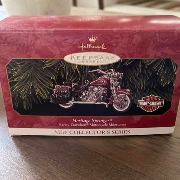 Hallmark keepsake Christmas ornament Harley Davidson Heritage Springer 1999 1st - Picture 1 of 7